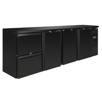 Arrière-Bar Polar Série U 3 Portes Et 2 Tiroirs - GelatoPro.fr