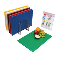 Lot De 6 Planches À Découper Standard Basse Densité Avec Support Et Poster Hygiplas - GelatoPro.fr