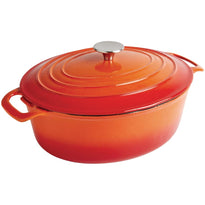 Cocotte Ovale Vogue Orange 5L - GelatoPro.fr