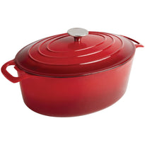 Cocotte Ovale Rouge Vogue 5L - GelatoPro.fr