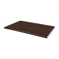 Plateau De Table Rectangulaire Pré Percé Bolero Coloris Marron Foncé - GelatoPro.fr