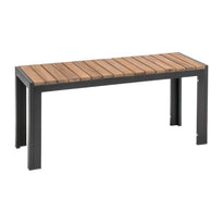 Bancs En Acier Et Acacia Bolero -100 Cm (Lot De 2) - GelatoPro.fr