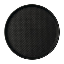 Plateau Antidérapant Roltex Blackline Rond 310Mm Noir - GelatoPro.fr
