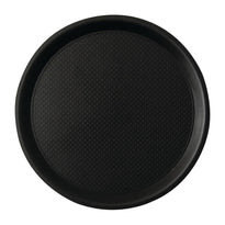 Plateau Antidérapant Roltex Blackline Rond 380Mm Noir - GelatoPro.fr