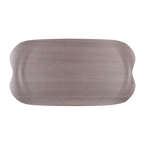 Plateau De Service Roltex Wave 43X23Cm Bois Gris Veiné - GelatoPro.fr