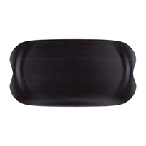 Plateau De Service Roltex Wave 43X23Cm Bois Foncé Veiné - GelatoPro.fr