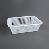Passoire Rectangulaire Blanche Vogue 272 X 198Mm - GelatoPro.fr