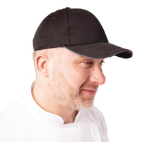 Casquette Baseball Cool Vent Chef Works Noire Et Grise - GelatoPro.fr