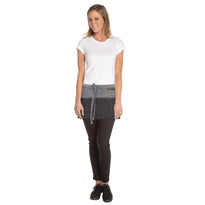 Tablier Serveur Court Chef Works Urban Manhattan Gris - GelatoPro.fr