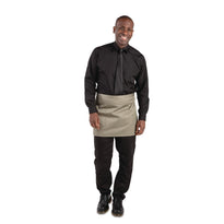 Tablier Serveur Court Whites Olive - GelatoPro.fr