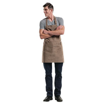 Tablier Bavette Chaud Devant Mud Denim Marron - GelatoPro.fr
