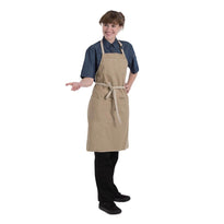 Tablier Bavette Chef Works Urban Austin Denim Beige - GelatoPro.fr