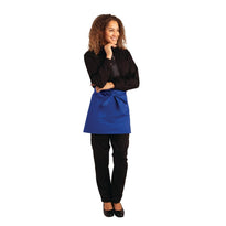 Tablier Serveur Court Whites Bleu - GelatoPro.fr