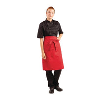 Tablier Serveur Whites Rouge - GelatoPro.fr