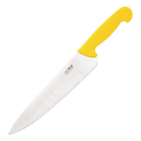 Couteau De Cuisinier Hygiplas Jaune 255Mm - GelatoPro.fr