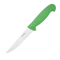 Couteau À Légumes Denté Hygiplas Vert 100Mm - GelatoPro.fr