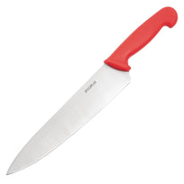 Couteau De Cuisinier Hygiplas Rouge 255Mm - GelatoPro.fr