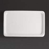 Plat Blanc Gn 1/1 Olympia Whiteware 30Mm - GelatoPro.fr