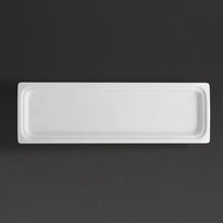 Plat Blanc Gn 2/4 Olympia Whiteware 30Mm - GelatoPro.fr