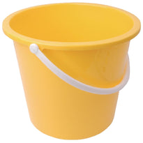 Seau Rond En Plastique Jantex 10L Jaune - GelatoPro.fr