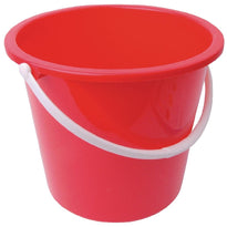 Seau Rond En Plastique Jantex 10L Rouge - GelatoPro.fr