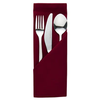 Serviette Bordeaux En Polyester Palmar - GelatoPro.fr