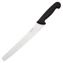 Couteau À Pâtisserie Denté Hygiplas Noir 250Mm - GelatoPro.fr