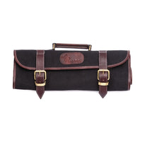 Trousse À Couteaux En Toile Boldric Noire 9 Emplacements - GelatoPro.fr
