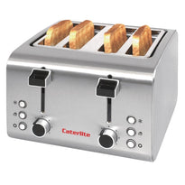 Grille-Pain Inox Caterlite 4 Tranches ustensile des cuisine - GelatoPro.fr