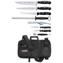 Ensemble De 8 Couteaux Dick Avec Étui - GelatoPro.fr