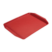 Plateau Rectangulaire En Polypropylène Fast Food Cambro Rouge 41 Cm - GelatoPro.fr