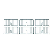 Séparateurs D'Étagère Super Erecta Metro 460 X 203Mm (Lot De 4) - GelatoPro.fr