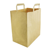 Grands Sacs Compostables En Papier Recyclé Vegware Largeur 25 Cm (X250) - GelatoPro.fr