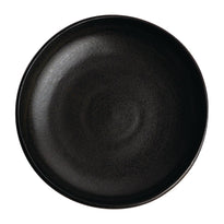 Assiettes Creuses Calottes Noir Mat Olympia Canvas 23 Cm - GelatoPro.fr