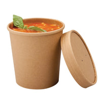 Bols À Soupe Kraft Micro-Ondables Recyclables Colpac 450Ml (Lot De 500) - GelatoPro.fr