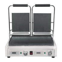 Gril De Contact Double Buffalo Lisse/Lisse - GelatoPro.fr