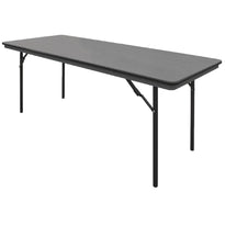 Table Rectangulaire Pliante Grise En Abs Bolero 1830Mm - GelatoPro.fr