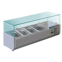 Vitrine Réfrigérée À Ingrédients 3X Gn 1/3 Et 1X Gn 1/2 Polar Série G - GelatoPro.fr
