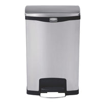 Poubelle À Pédale Frontale Inox Rubbermaid Slim Jim 50L - GelatoPro.fr