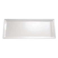 Plateau Rectangulaire En Mélamine Aps Pure Blanc - GelatoPro.fr