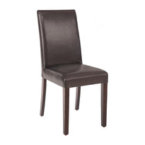 Chaises En Simili Cuir Bolero Marron Foncé - GelatoPro.fr