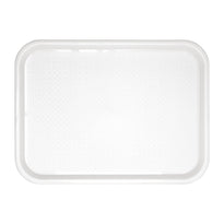 Plateau Fast Food En Plastique Kristallon Blanc 345 X 265Mm - GelatoPro.fr