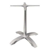 Pied De Table Base 4 Branches Bolero Aluminium Brossé - GelatoPro.fr