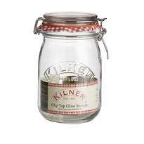 Bocal À Conserves Avec Clip Kilner 1L - GelatoPro.fr