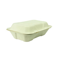 Boîtes Repas En Bagasse Compostables Avec Couvercle À Charnière Vegware 228Mm - GelatoPro.fr