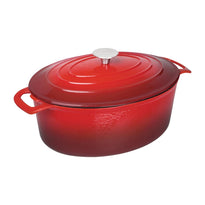 Grande Cocotte Ovale Rouge Vogue 6L - GelatoPro.fr