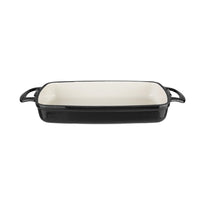 Plat En Fonte Rectangulaire Vogue Noir 2,8L - GelatoPro.fr