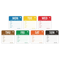 Assortiment D'Étiquettes Jours De La Semaine Solubles 5 Cm Vogue - GelatoPro.fr