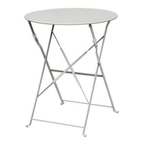 Table De Terrasse En Acier Bolero Grise - GelatoPro.fr