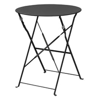 Table De Terrasse En Acier Bolero Noire - GelatoPro.fr